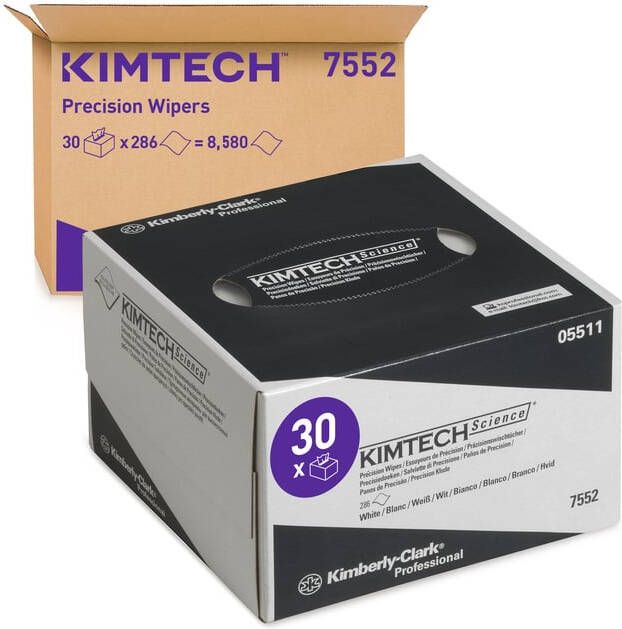 Kimberly Clark Poetsdoek Kimtech Science 208x112mm 30x286vel dispenserdoos wit 7552