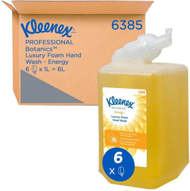 Kleenex Handzeep Botanics foam geel 1liter 6385