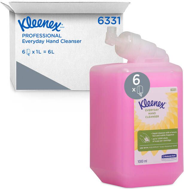 Kleenex Handzeep dagelijk gebruik roze 1 liter 6331