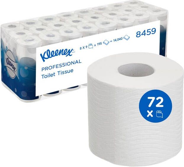 Kleenex Toiletpapier 3-laags 195vel wit 8459