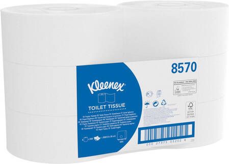 Kleenex Toiletpapier jumbo 2-laags 200m wit 8570