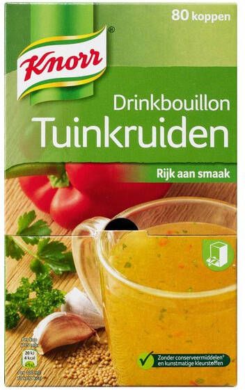 Knorr Drinkbouillon tuinkruiden 80 zakjes
