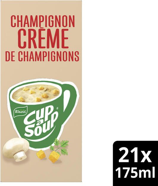 Knorr Cup-a-Soup champignon crème 21x175ml