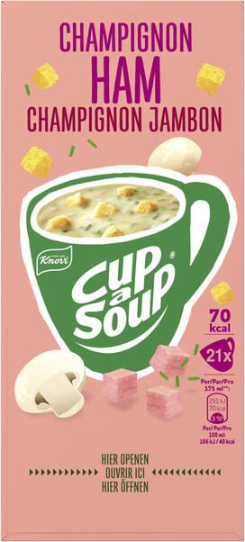 Knorr Cup-a-Soup champignon ham 21x175ml