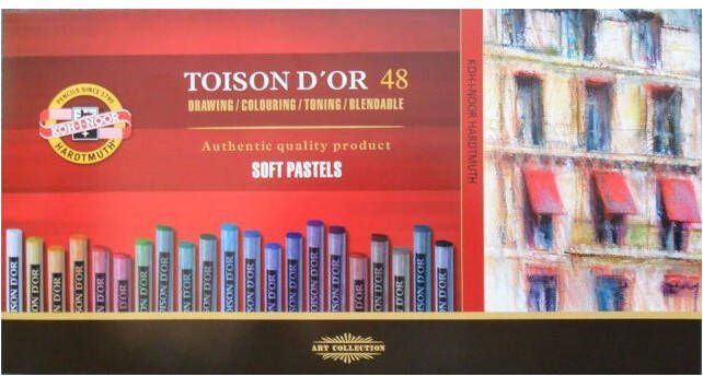 Koh-i-noor Pastelkrijt Koh I Noor Toison 8516 rond 48 stuks assorti