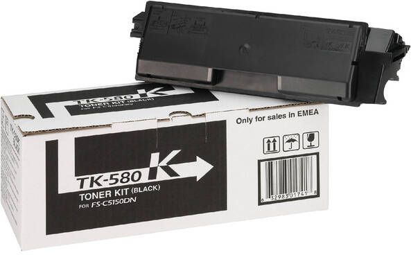 Kyocera TK-580K tonercartridge 1 stuk(s) Origineel Zwart (1T02KT0NL0)