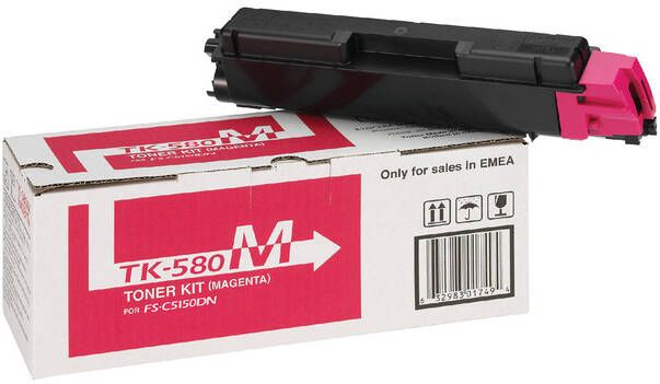 Kyocera TK-580M tonercartridge 1 stuk(s) Origineel Magenta (1T02KTBNL0)