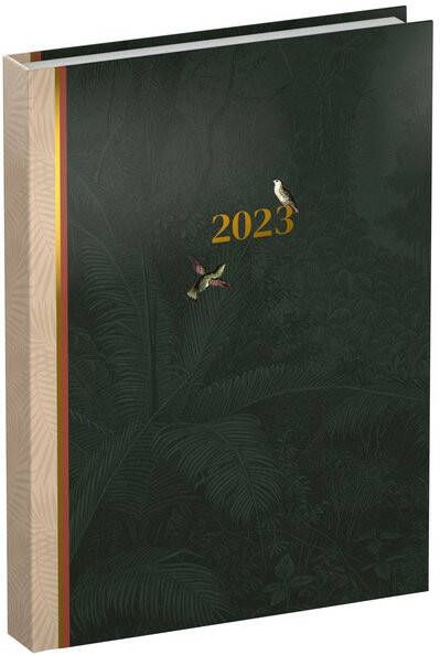 Lannoo Agenda 2023 90x130 pocket 7dagen 2pagina's Botanic green