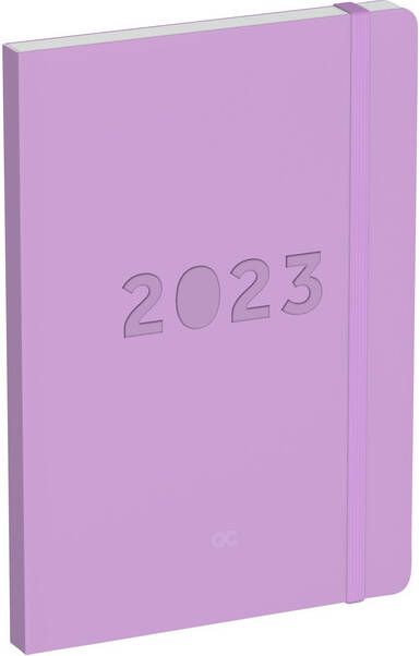 Lannoo Agenda 2023 Office A5 QC Colour 7dagen 2pagina's lilac lavender
