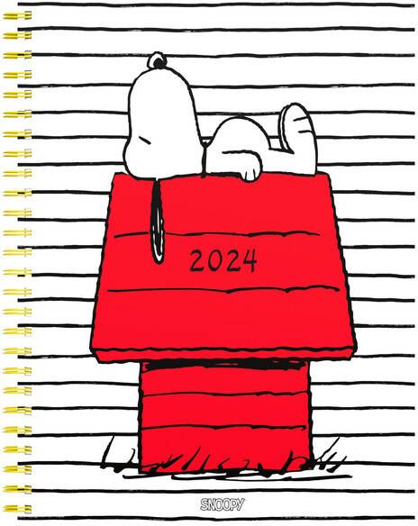 Lannoo Agenda 2024 bureau Peanuts 7dagen 2pagina's 170x230 wire-o