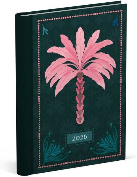 Lannoo Agenda 2026 120x160 Exotic palms 7dagen 2pagina's zwart