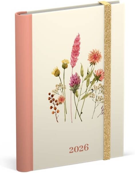 Lannoo Agenda 2026 120x160 Flowers bouquet 7dagen 2pagina's wit