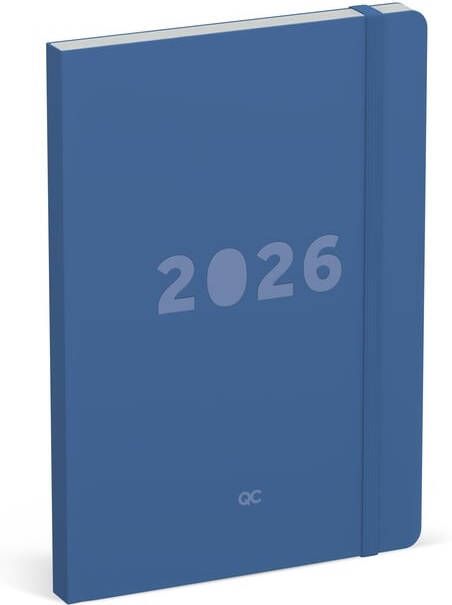 Lannoo Agenda 2026 bureau A5 QC Colour 7dagen 2pagina's blauw