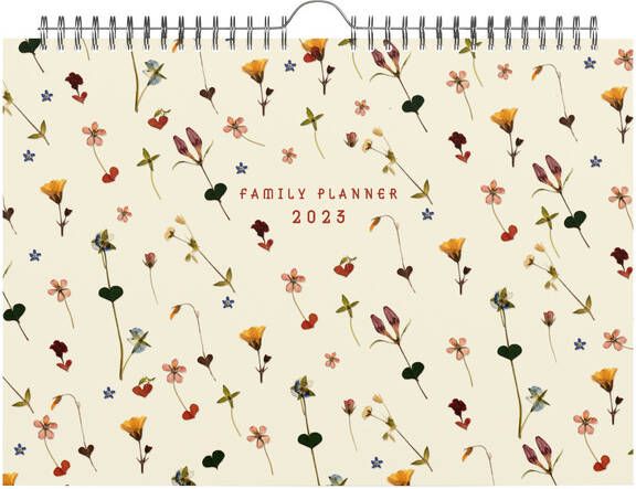 Lannoo Familiekalender 310x220 Flowers vanilla 58pagina's