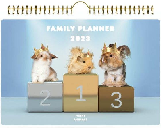 Lannoo Familiekalender 310x220 Funny Animals rabbits 58pagina's