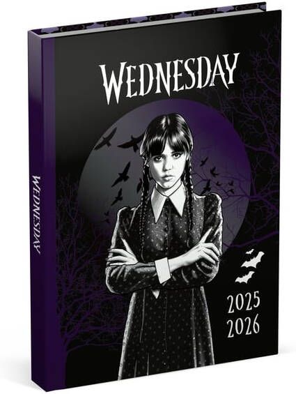 Lannoo Schoolagenda 25-26 Wednesday 1dag 1pagina met inserts zwart