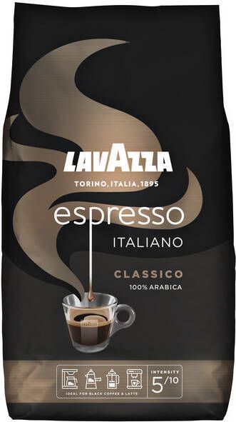 Lavazza Koffie Caffè espresso bonen black 1000gr
