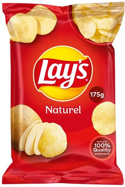 Lay&apos;s Chips Naturel zak van 175 g
