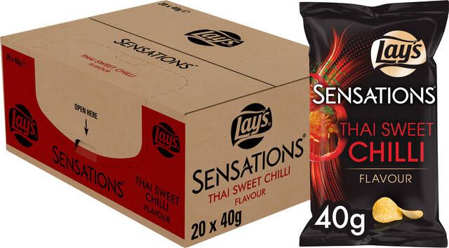 Lay's Chips Sensations Thai sweet chilli zak 40gr