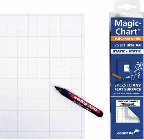 Legamaster Magic-chart notes flipchart 20x30cm 25 vel wit