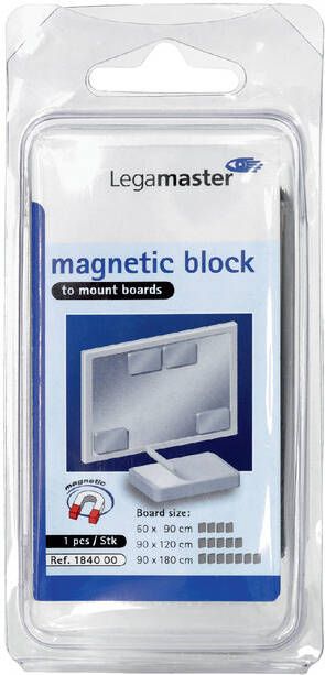 Legamaster blokmagneet om borden op te hangen zelfklevend ft 5 x 7 5 x 1 2 cm - Foto 3