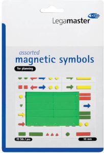 Legamaster magnetisch symbool assorti 10mm groen