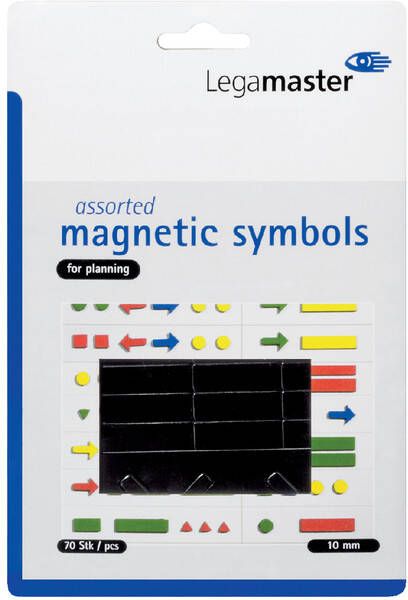 Legamaster Magnetisch symbool assorti 10mm zwart