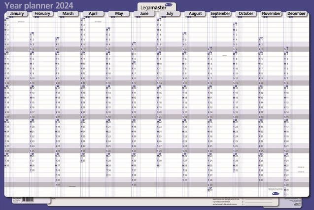 Legamaster Persoonlijke planner 2023 90x60cm horizontaal gelamineerd