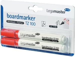 Legamaster Viltstift TZ100 whiteboard rond rood 1.5 3mm 2s