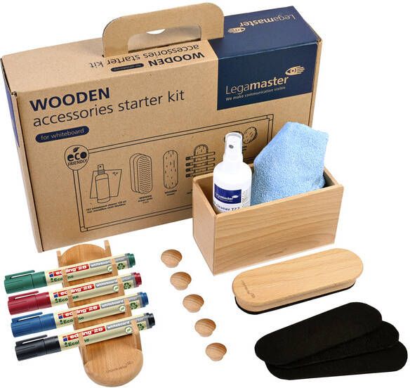 LegaMaster Whiteboard accessoire starter kit WOODEN