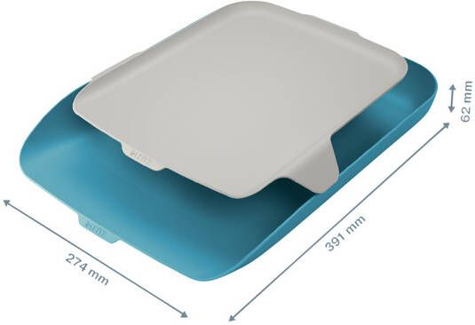 Leitz Cosy brievenbakje met desk organiser blauw - Foto 2