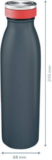 Leitz Drinkfles Cosy geïsoleerd fluweel grijs 500ml