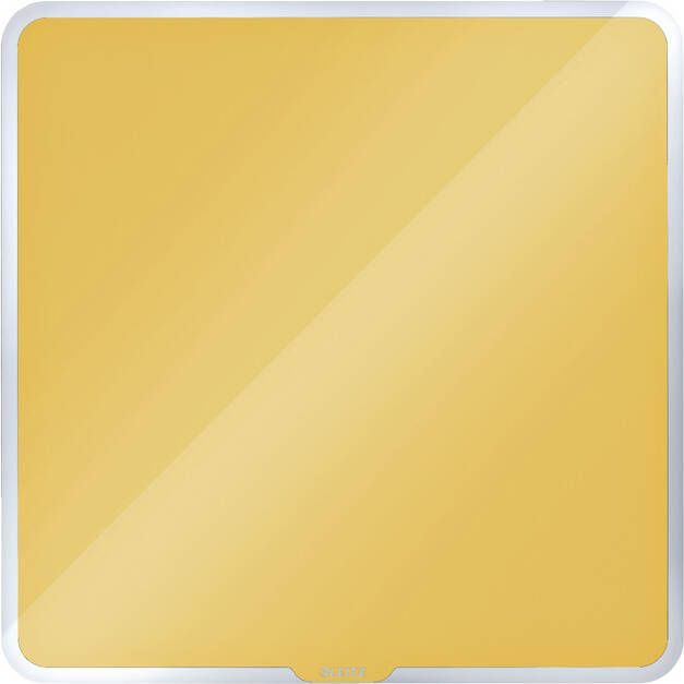 Leitz Glasbord Cosy magnetisch 450x450mm geel