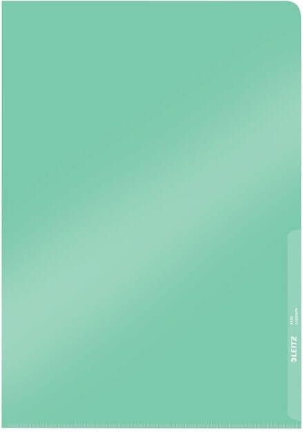 Leitz Insteekmap L-model Premium copy safe 0.15mm PVC A4 groen 100 stuks