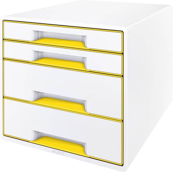 Leitz Ladenblok WOW Cube 4 laden wit geel