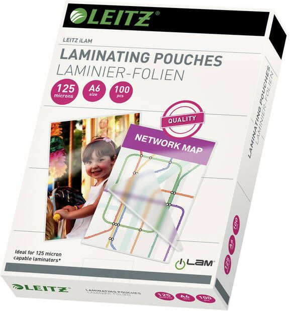 Leitz Lamineerhoes ILAM A6 2x125micron EVA 100 stuks