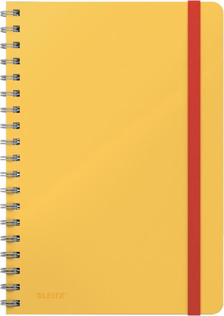 Leitz Cosy notitieboek met spiraalbinding voor ft B5 gelijnd geel 5 stuks - Foto 2