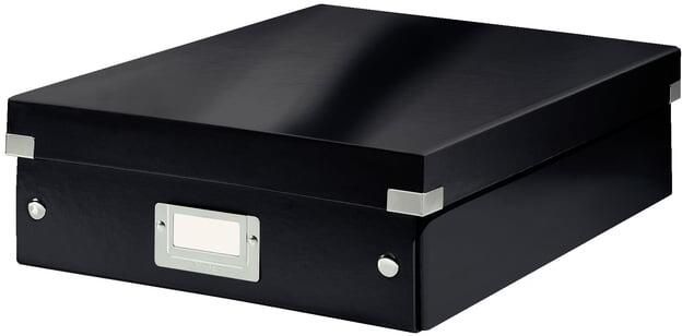 Leitz Opbergdoos Wow Click & Store organiser 280x100x370mm middel gerecycled karton zwart - Foto 2