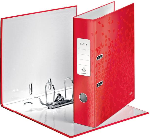 Leitz Ordner WOW 180 gelamineerd 80mm A4 rood - Foto 2