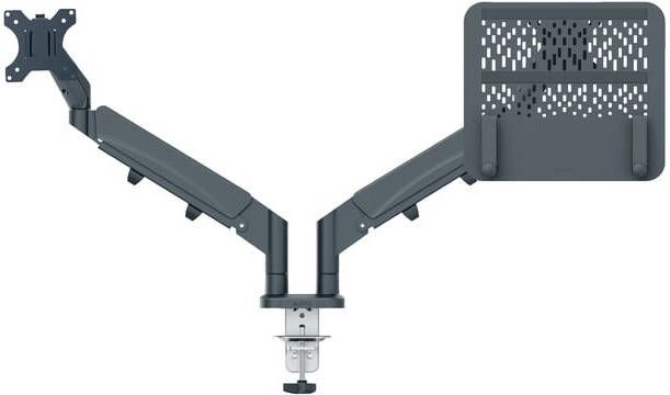 Leitz Monitor en Laptoparm Ergo ruimtebesparend dubbele monitorarm