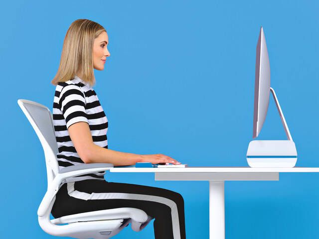 Leitz Ergo WOW verstelbare monitorstandaard wit-blauw - Foto 3