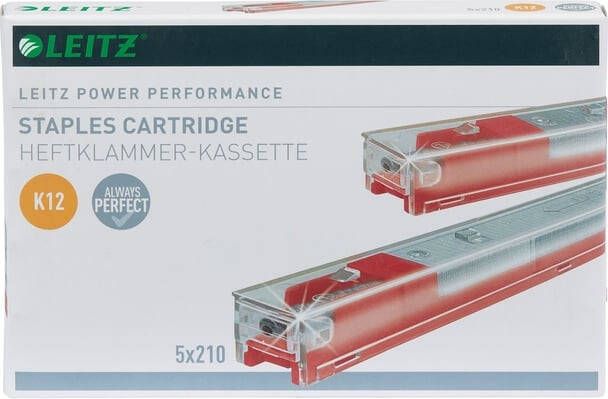 Leitz Power Performance K12 cartridge 12mm pootlengte 210 nietjes per cartridge