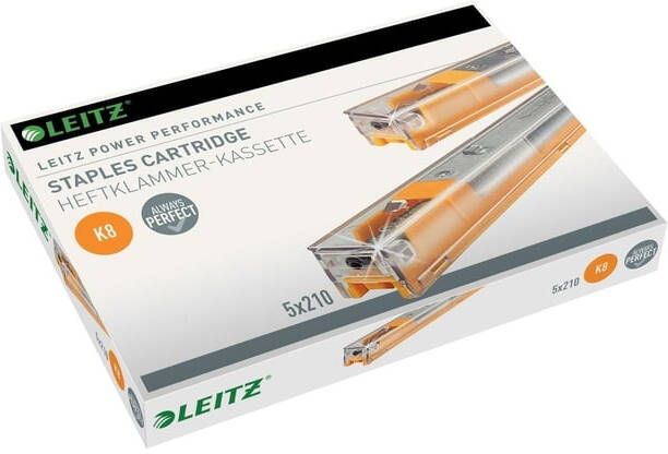 Leitz Power Performance K8 cartridge 8mm pootlengte 210 nietjes per cartridge