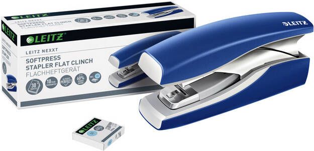Leitz New NeXXt Softpress Flat Clinch nietmachine blauw - Foto 2