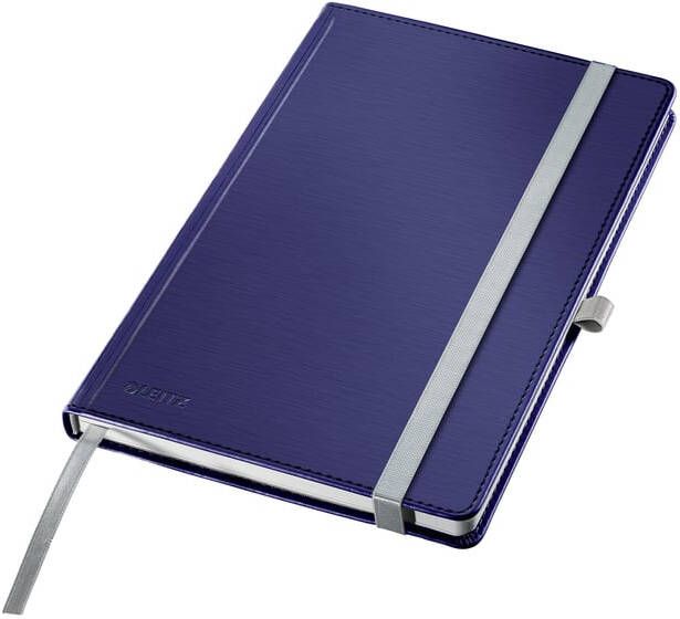 Leitz Notitieboek Style A5 lijn 160 pagina's 100gr blauw