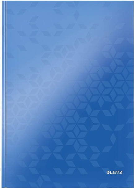 Leitz Notitieboek WOW A4 160blz 90gr lijn blauw