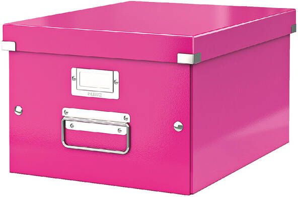 Leitz Opbergbox WOW Click &amp Store 281x200x370mm roze