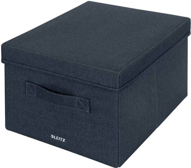 Leitz Opbergdoos gestoffeerd met deksel 285x203x380mm grijs 2 st