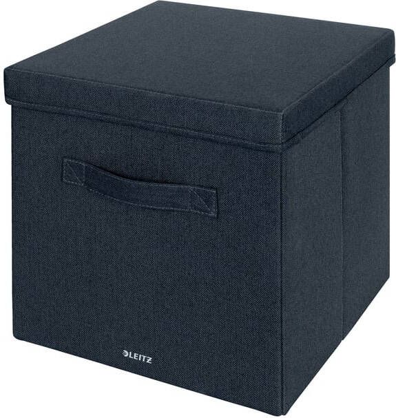 Leitz Opbergdoos gestoffeerd met deksel 330x325x380mm grijs 2 st