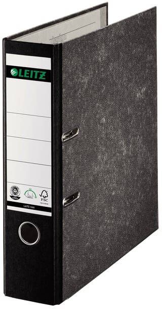 Leitz Ordner 1080 A4 80mm karton gewolkt zwart